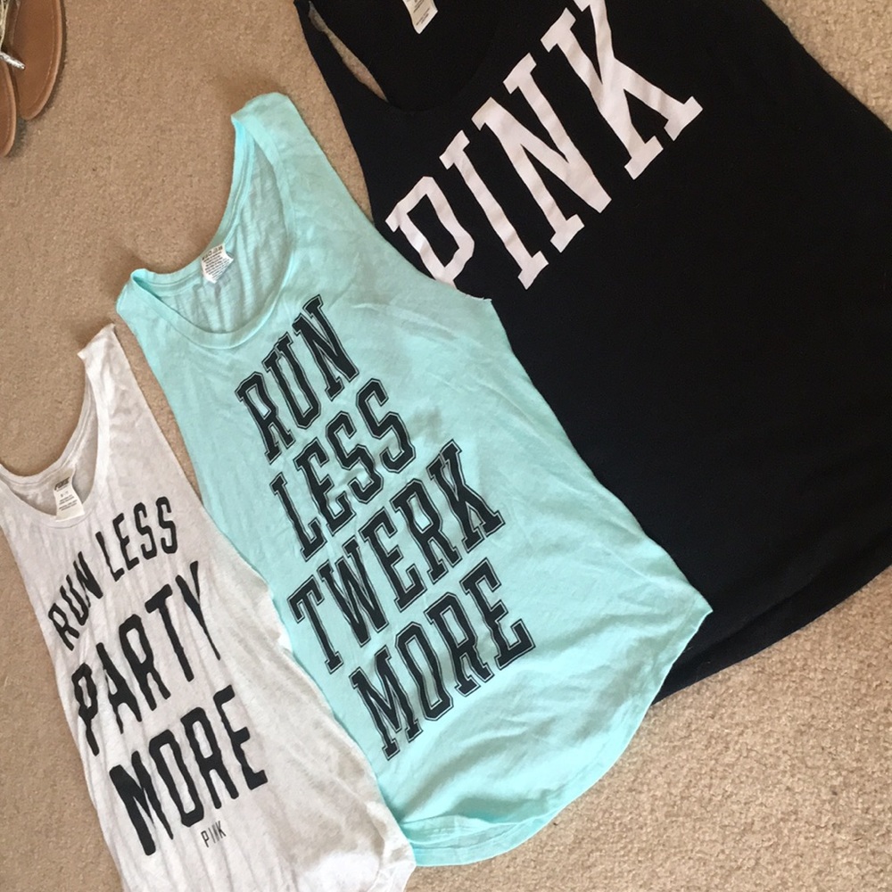 PINK tank top BUNDLE! - Picture 5 of 5